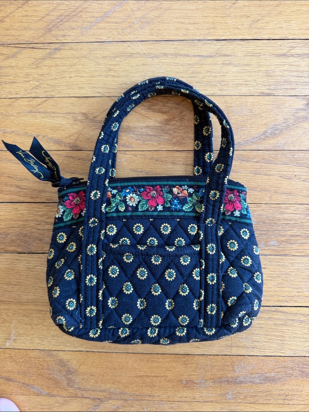 Vintage Vera Bradley Farrah Pattern Micro Bag